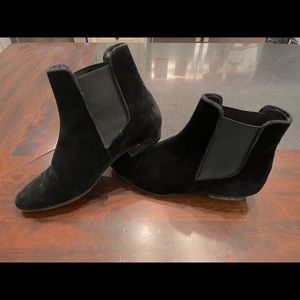 J. Crew velvet boots